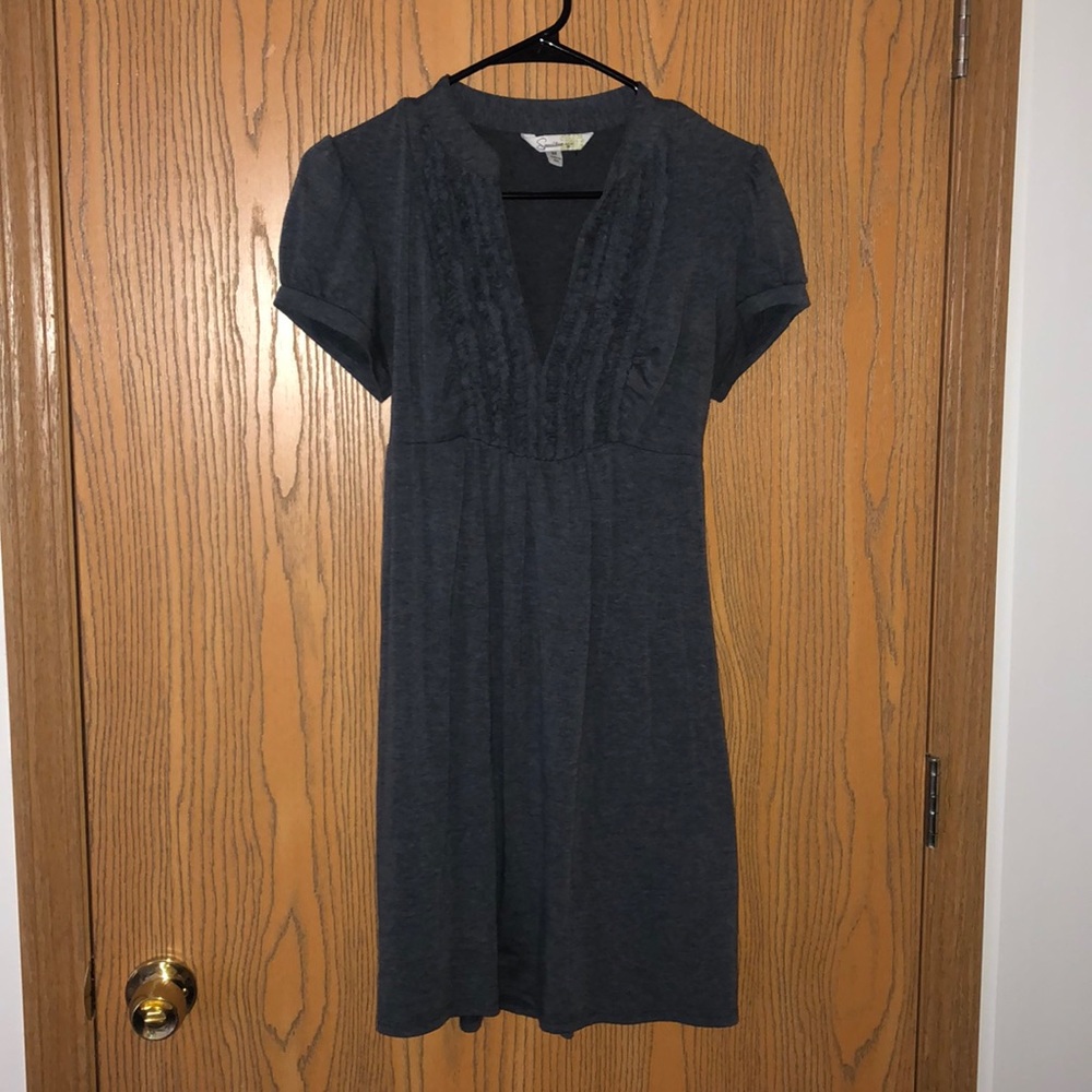 Speechless Medium Gray Dress